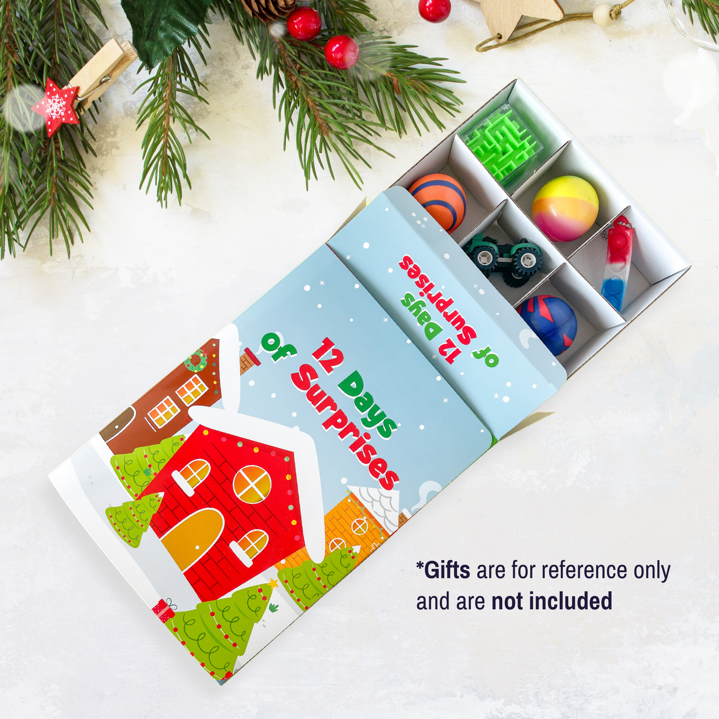 DIY Christmas advent calendar box for craft markets