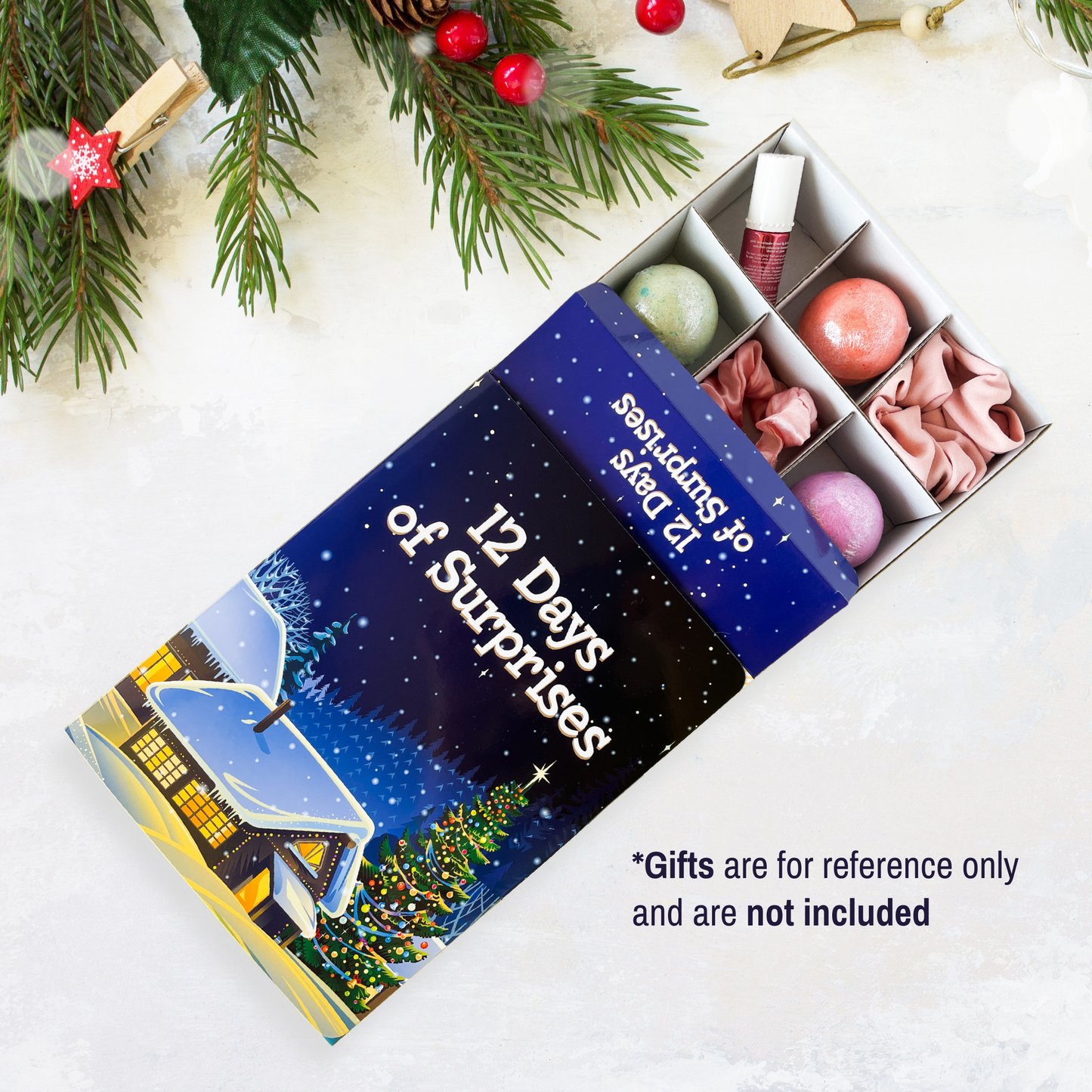 DIY Christmas advent calendar box for craft markets